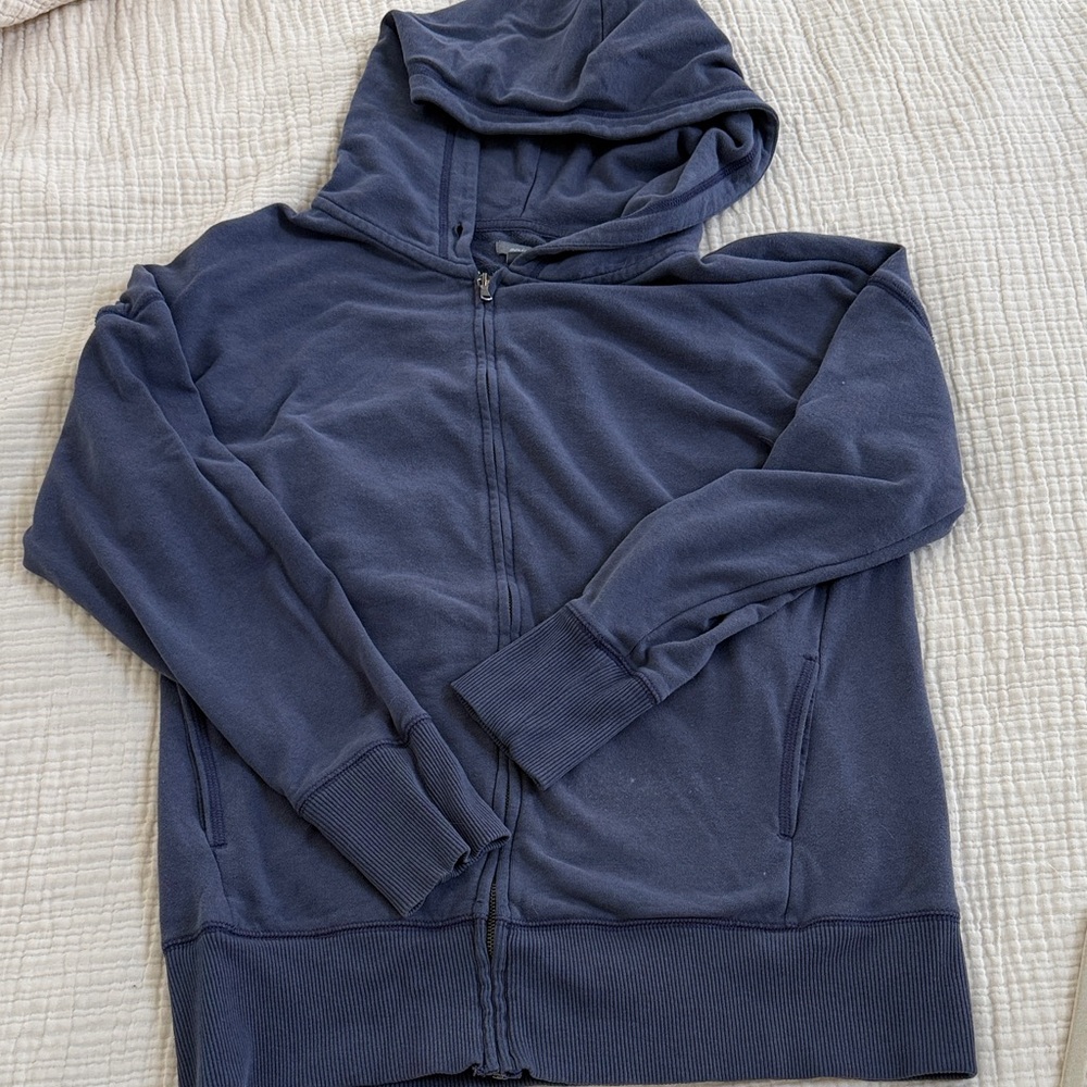 aerie Women’s Blue Full-Zip Hoodie Sweatshirt